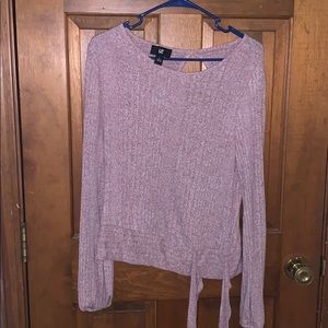 super soft long sleeve light purple t shirt